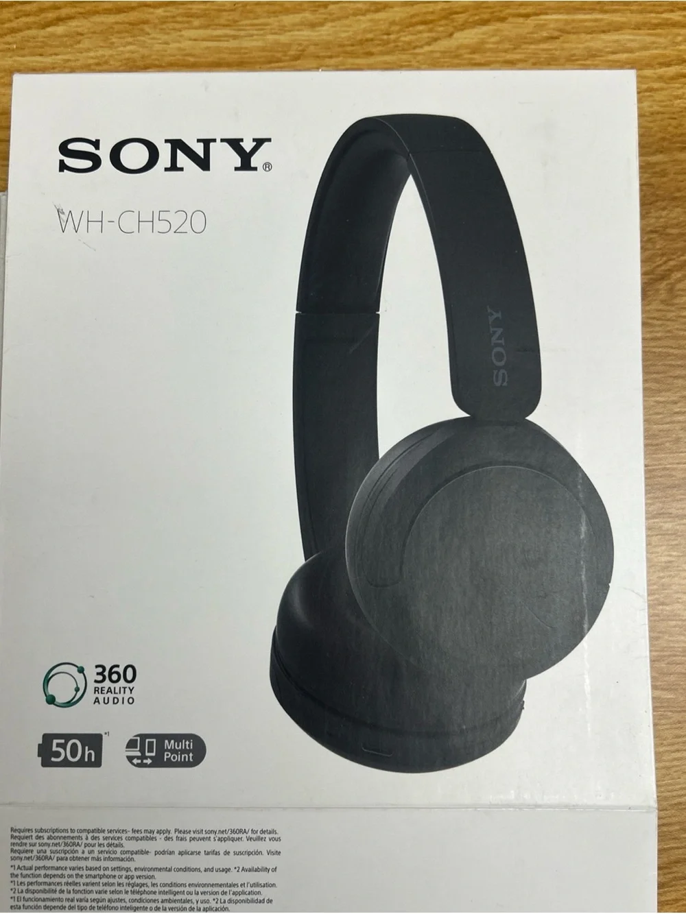 Sony WH-CH520 Wireless Headphones - Black